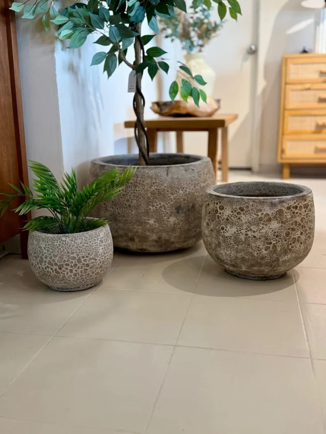 Maceta cemento Luna en Gris - Macetas, Uruguay | FMB, vista 2