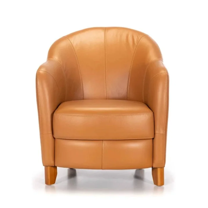 Butaca 100% Cuero - Bull - Camel en Marrón - Sillones y sofás, Uruguay | Ecowood, vista 2