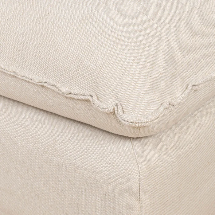 Puff Tela-premium Natural-beige Bahamas Natural en Beige - Sillones y sofás, Uruguay | Divino, vista 3
