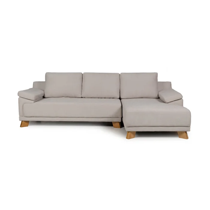 Rinconera Adalia - Tela Microfibra - Chaise derecho - 9248 (Beige) en Beige - Sillones y sofás, Uruguay | NYR, vista 2