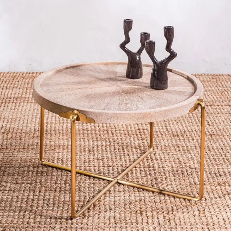 Mesa De Centro Claire Mediana en Madera natural - Mesas de living, Uruguay | Aihaus