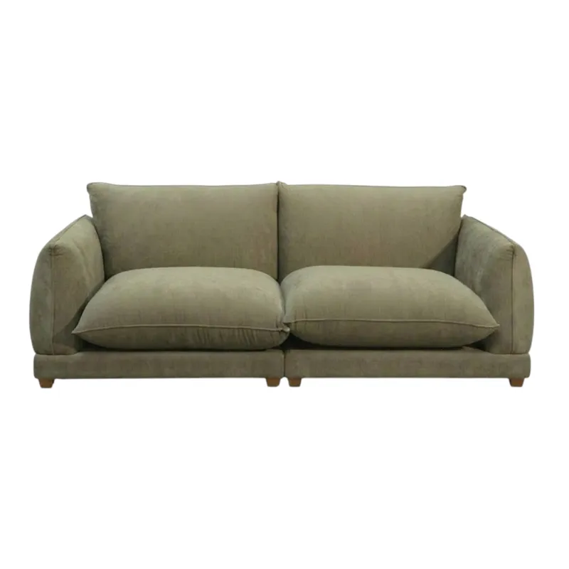 Sofá Marenco 3 Cuerpos (220cm) EASY CLEAN – Verde en Gris - Sillones y sofás, Uruguay | Berna home