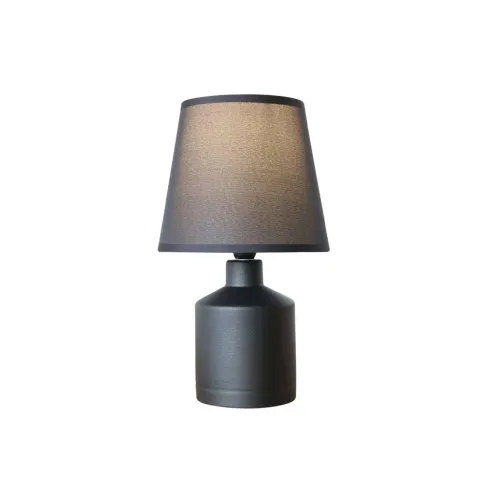 LAMPARA DE MESA CERAMICA D17x28CM RECTA NEGRO en Negro - Lámparas de mesa, Uruguay | Koz