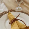 Servilleteros en cuero con lazo – Set x6 - Textiles, Uruguay | Dreams On Time, vista 6 de 8