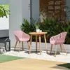Juego de Mesa y sillas de Jardín - Nassau - Rosa en Rosa - Muebles para el exterior, Uruguay | Rústico Hogar, vista 2 de 5
