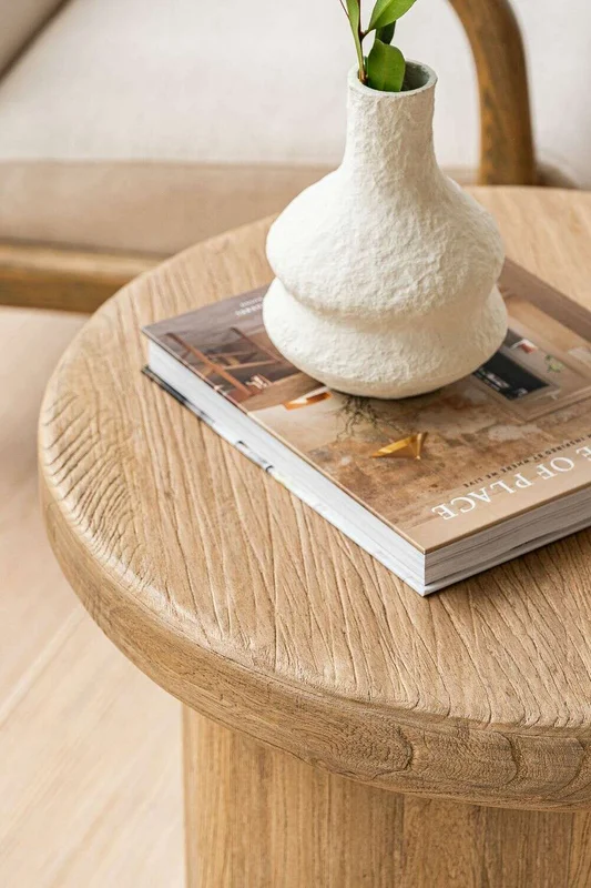 MESA DE COSTADO - OLMO ANTIGUO en Madera natural - Mesas de living, Uruguay | La Iberica, vista 7