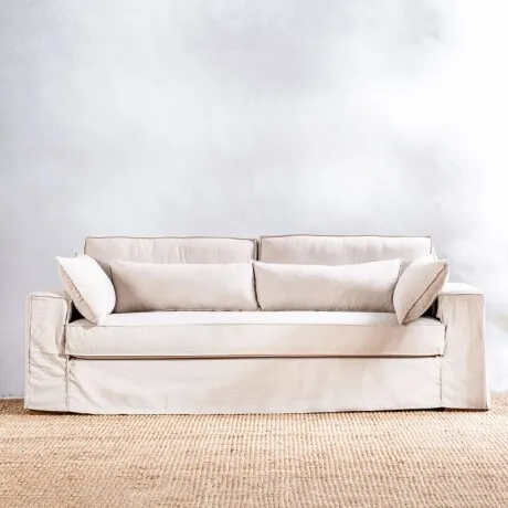 Funda Garda 3 Cuerpos Crudo - Crudo en Blanco - Sillones y sofás, Uruguay | Aihaus