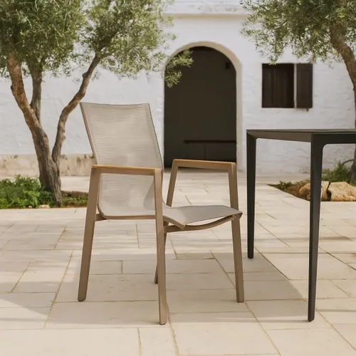 SILLA DE EXTERIOR BRONTE Gris en Gris SKU - Sillas, Uruguay | Viasono