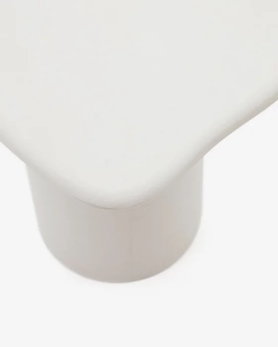 Mesa auxiliar Macarella - de cemento blanco 48 x 47 cm en Blanco - Mesas de arrimo, Uruguay | Kavehome, vista 5