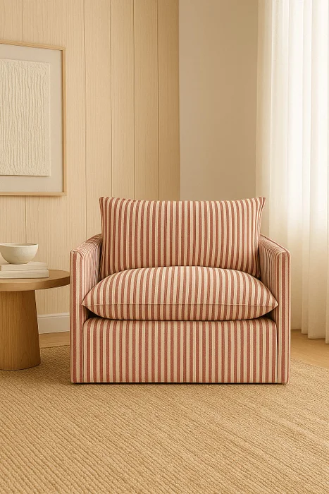 Butaca con funda a rayas en Multicolor - Sillones y sofás, Uruguay | Pieza Clave, vista 8