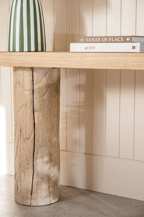 MESA DE ARRIMO /CONSOLA SILVESTRE - 1.50 MTS en Madera natural - Bibliotecas, Uruguay | La Iberica, vista 3