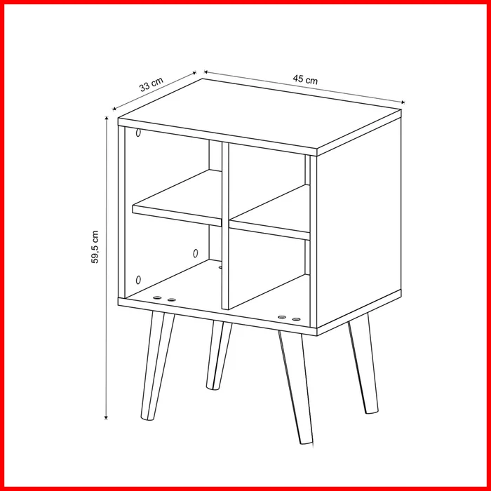Mesa auxiliar Vintage – E 1720 en Marrón - Mesas de luz, Uruguay | Punto Unión, vista 3