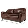 Sofá Arezzo - Cuero Básico - 3 cuerpos - New Brown en Marrón - Sillones y sofás, Uruguay | NYR, vista 3 de 3