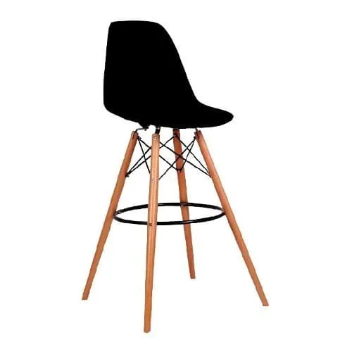 Banqueta Eames Negra - Sillas, Uruguay | Lais Muebles
