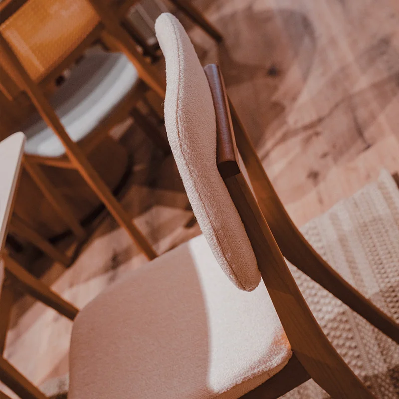 Silla de Comedor - Línea Nevada - Boucle/Natural en Blanco - Sillas, Uruguay | Ecowood, vista 6