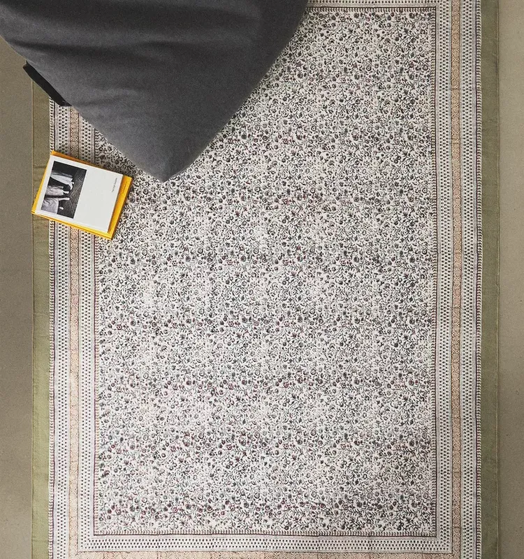 ALFOMBRA ALGODÓN ESTAMPADO BLOCK PRINT - Alfombras, Uruguay | Zara Home