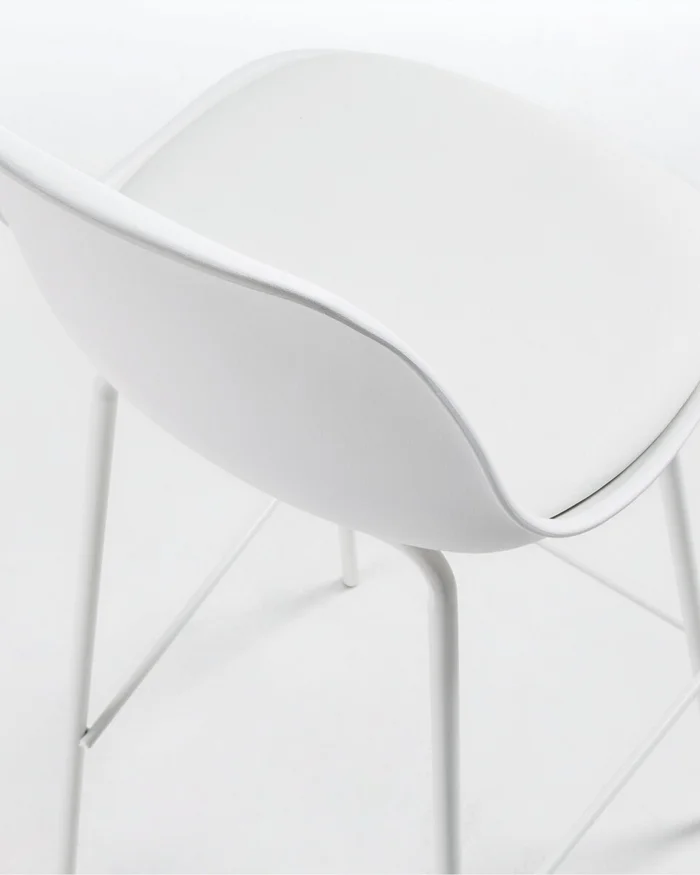 Taburete Brighter - blanco altura 75 cm en Blanco - Butacas, banquetas y puffs, Uruguay | Kavehome, vista 2