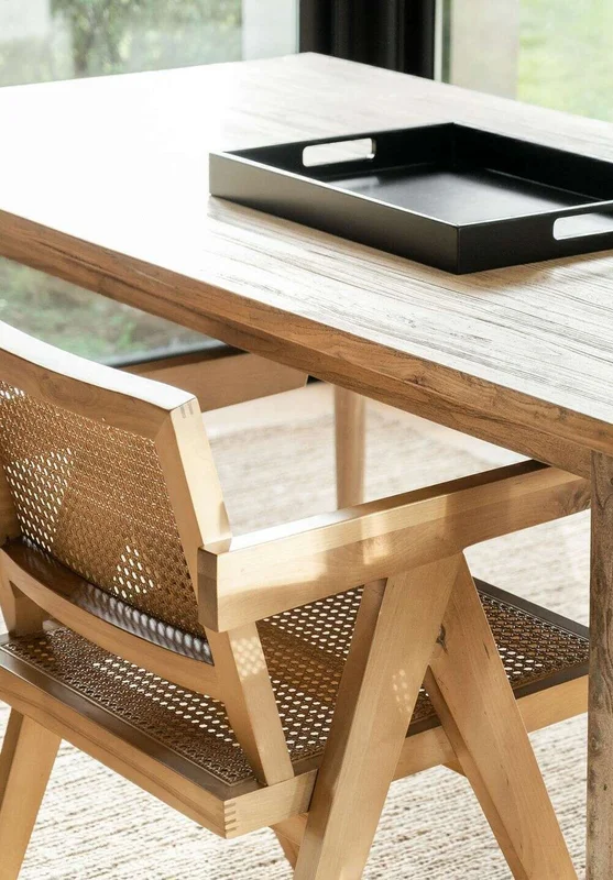 MESA COMEDOR NORDICA - OLMO NATURAL - 1.80 X 0.90 MTS en Madera natural - Mesas de comedor, Uruguay | La Iberica, vista 9
