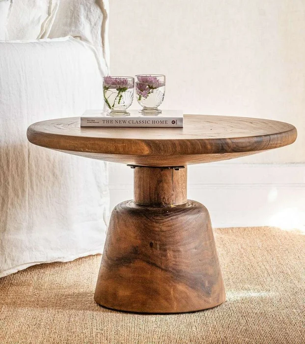 MESA ALMOND - SUAR TOSTADO - DIAMETRO 70 CMS en Marrón - Mesas de living, Uruguay | La Iberica, vista 2
