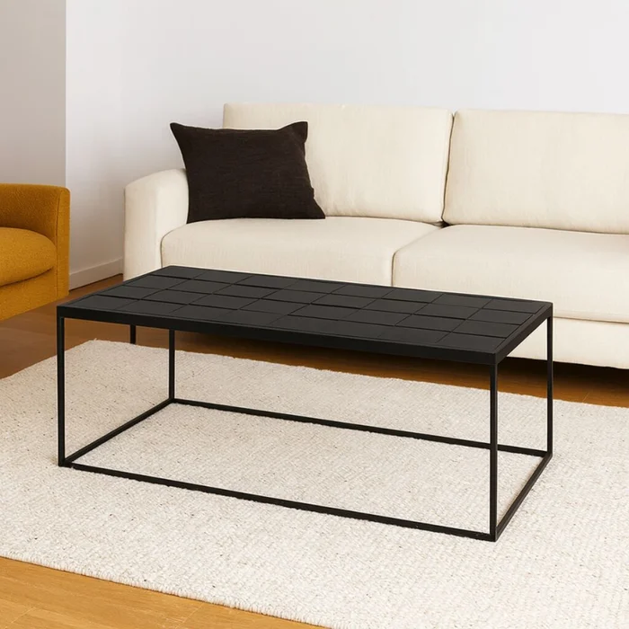 Mesa de centro GLAZED Negro en Negro - Mesas de comedor, Uruguay | Viasono