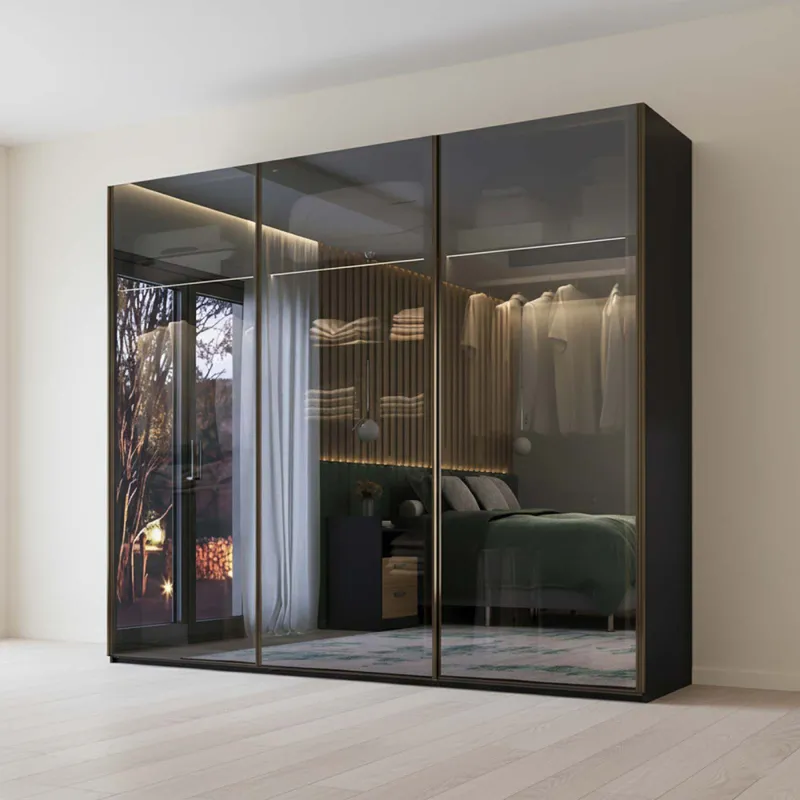Placard 3 Puertas Mdf Negro Dubai en Negro - Roperos y placares, Uruguay | Divino