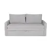Sofá Cama Wey - Tela Microfibra - Kruger 06-155 (Ceniza) en Gris - Sillones y sofás, Uruguay | NYR, vista 5 de 8