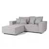 Sofá Modular Maia (3 módulos) - Tela Microfibra - 12074 (Ceniza) en Gris - Sillones y sofás, Uruguay | NYR, vista 1 de 6