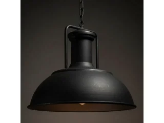 Lámpara de colgar de hierro E27 Negra en Negro, Uruguay | Que Sal Muebleria, vista 3