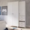 Ropero 3 Puertas Madera Maciza - Línea Versátil en Blanco - Roperos y placares, Uruguay | Ecowood, vista 2 de 4