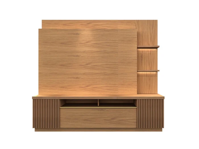 Home theatre Niteroi en Madera natural - Muebles para TV, Uruguay | Arquetipo