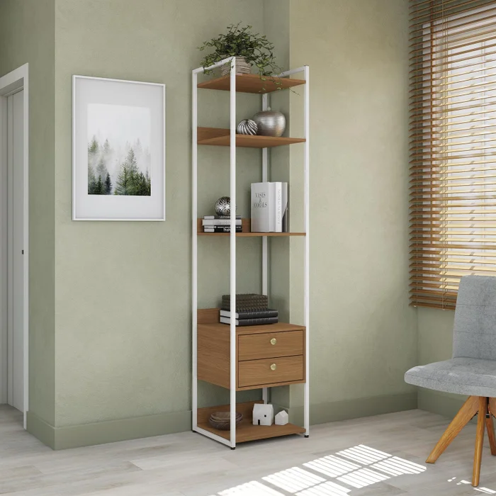 Closet Abierto Modular P50 - Linea Industrial en Madera natural - Roperos y placares, Uruguay | Balton, vista 3
