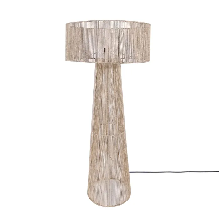 Lámpara de pie Metal y yute Natural/beige Vml-13713 en Beige, Uruguay | Le Blanc