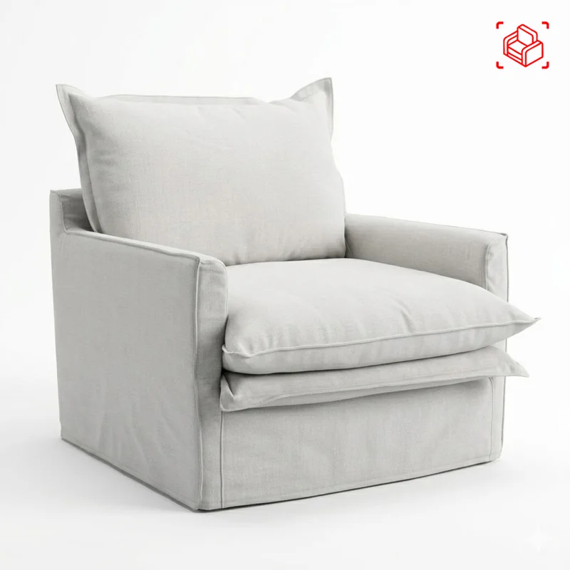Butaca Tela-premium Blanco Alaska en Blanco - Sillones y sofás, Uruguay | Divino, vista 8