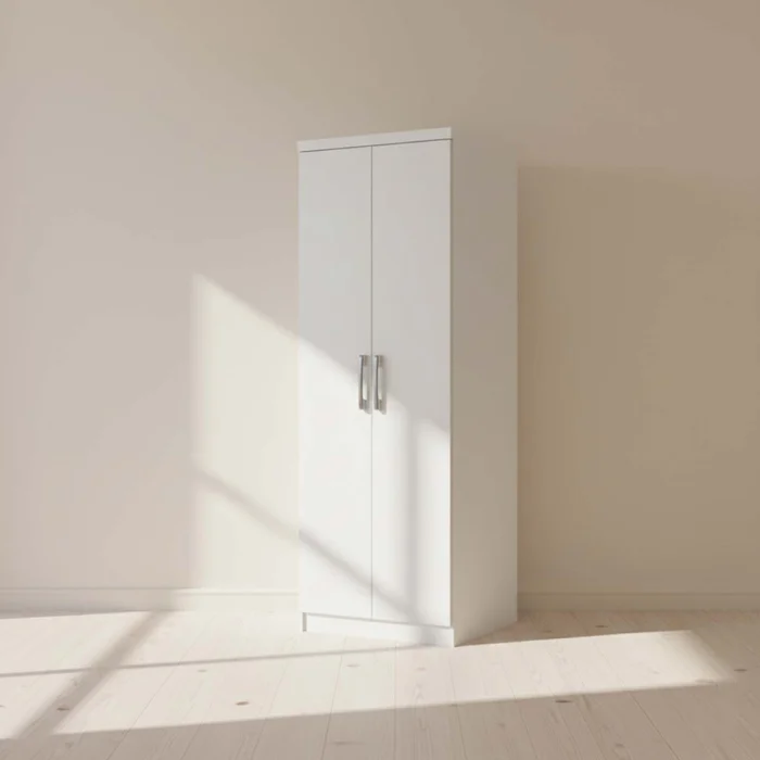 Placard Ropero 2 Puertas Mdp Blanco Multiuso D110 en Blanco - Roperos y placares, Uruguay | Divino