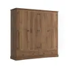 Ropero 4 Puertas - Madera Maciza - Línea Monterrey - Nogal - Roperos y placares, Uruguay | Ecowood, vista 2 de 4