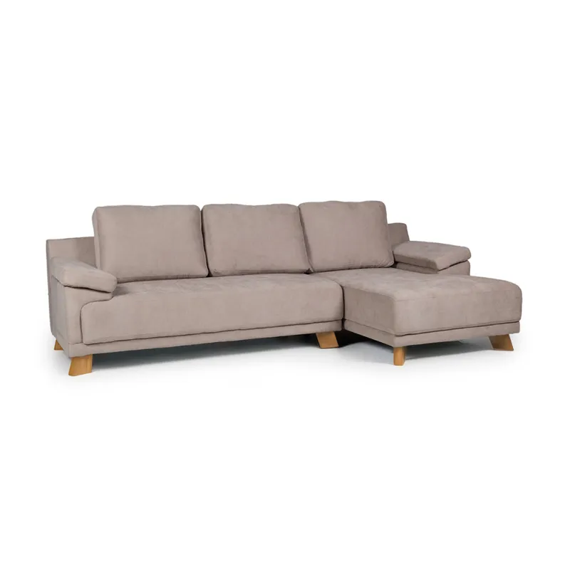 Rinconera Adalia - Tela Microfibra - Chaise derecho - 9249 (Tostado) en Beige - Sillones y sofás, Uruguay | NYR