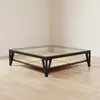 Mesa Ratona Madera-y-vidrio Negro Rosa en Negro - Mesas de living, Uruguay | Divino, vista 1 de 5