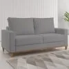 Sillon Sofa 2 Cuerpos En Tela Patas De Madera Living Comedor Gris en Gris - Sillones y sofás, Uruguay | Soy Hogar, vista 3 de 4