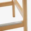 Taburete Yalia de madera maciza de roble con acabado natural y cuerda altura 65 cm FSC100% en Madera natural - Butacas, banquetas y puffs, Uruguay | Kavehome, vista 4 de 6