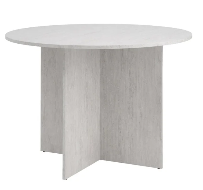 Mesa de comedor KRONDAL Ø110 travertino en Madera natural - Mesas de comedor, Uruguay | JYSK