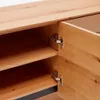 Aparador Alguema - 4 puertas en chapa de roble con acabado natural 200 x 74 cm en Madera natural - Aparadores y recibidores, Uruguay | Kavehome, vista 5 de 10