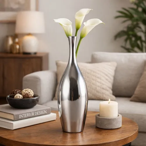 JARRON SHINY Plateado - Decoración, Uruguay | Viasono