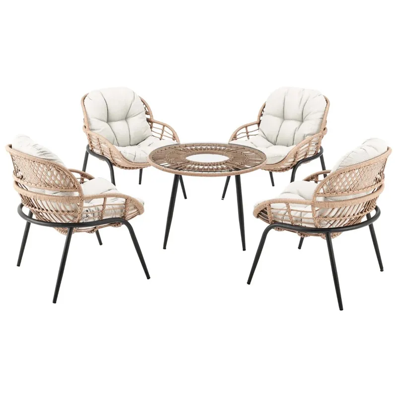 Juego Muebles De Jardin Miami - Blanco en Blanco - Muebles para el exterior, Uruguay | Ecowood