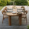 MESA JASSE TEKA NATURAL EXTERIOR en Madera natural - Mesas de comedor, Uruguay | Masinfinito Casa, vista 3 de 5