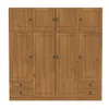 Ropero 8 puertas 4 cajones Linea Naturale en Madera natural - Roperos y placares, Uruguay | La Cueva Muebles, vista 8 de 12