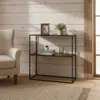 CONSOLA 2 NIVELES 78X27X78CM METAL NEGRO - Mesas de comedor, Uruguay | Decohogar, vista 3 de 3
