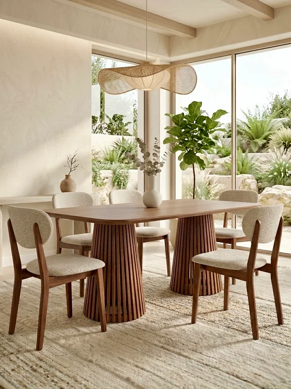 MESA MIAMI RECTANGULAR 2m x 1m en Madera natural - Muebles, Uruguay | Indrana, vista 5