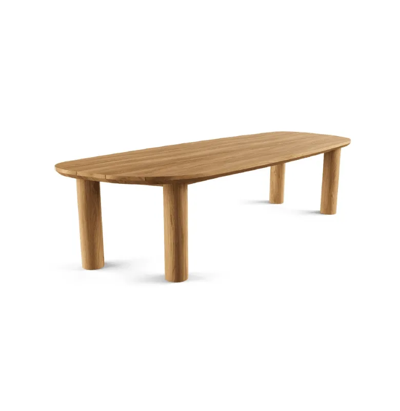 MESA JASSE TEKA NATURAL EXTERIOR en Madera natural - Mesas de comedor, Uruguay | Masinfinito Casa