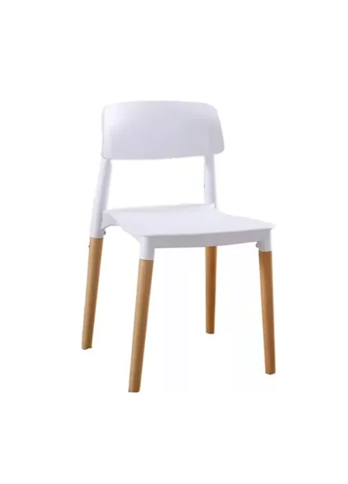 Silla Belloch Polipropileno/Madera - Blanco en Blanco - Butacas, banquetas y puffs, Uruguay | Berna home