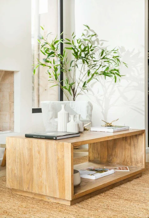 MESA CUBO - 1.20 X 0.65 en Madera natural - Mesas de living, Uruguay | La Iberica, vista 17